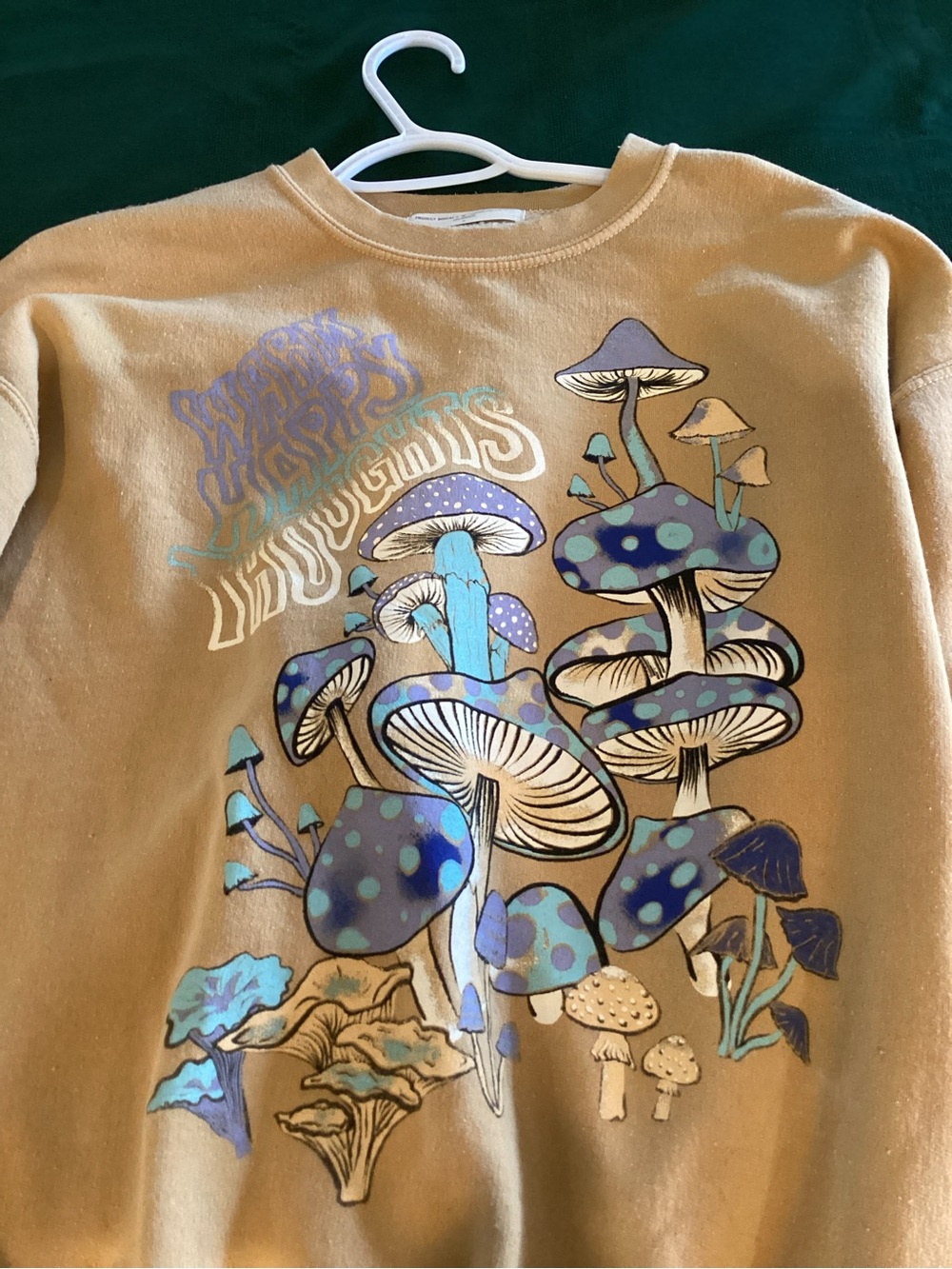 Urban Outfitters, Mustard Color, Crewneck Sweatshirt Size  Medium - Picture 4 of 4